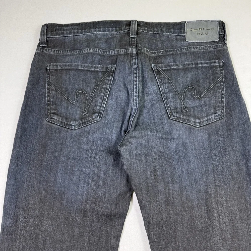 Citizens Of Humanity Jeans Mens 34x32 SID Relaxed Straight Leg Dark Blue Stretch